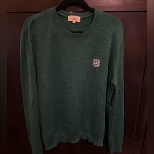 Manors Forest Green Wool Sweater